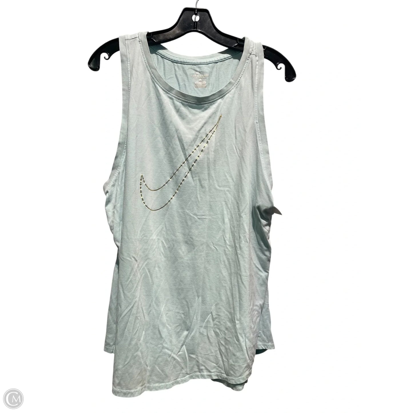 Athletic Tank Top By Nike In Teal, Size: 1x