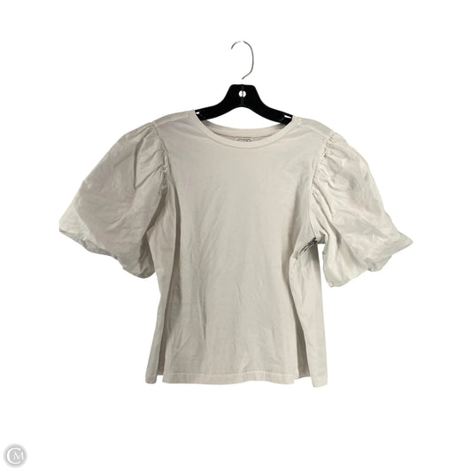 Top Short Sleeve Basic By Mudpie In White, Size: M