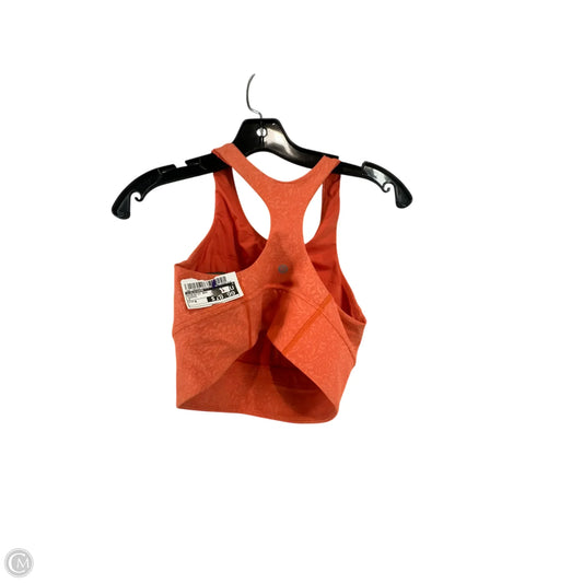 Athletic Bra By Lululemon In Orange, Size: 6