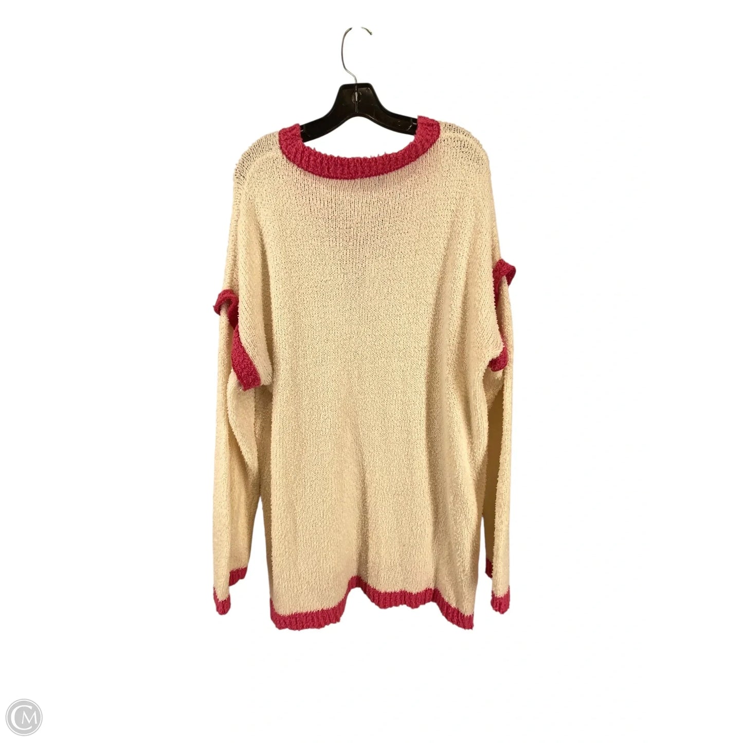 Sweater By Clothes Mentor In Cream, Size: L