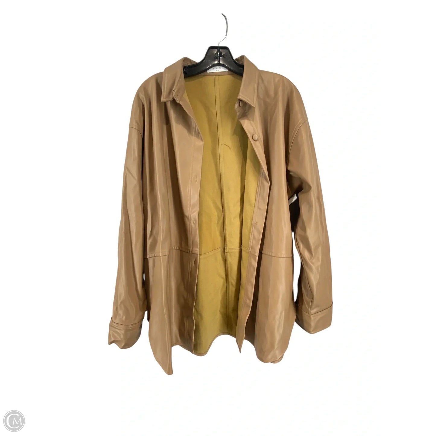 Jacket Leather By Elodie In Brown, Size: Xl