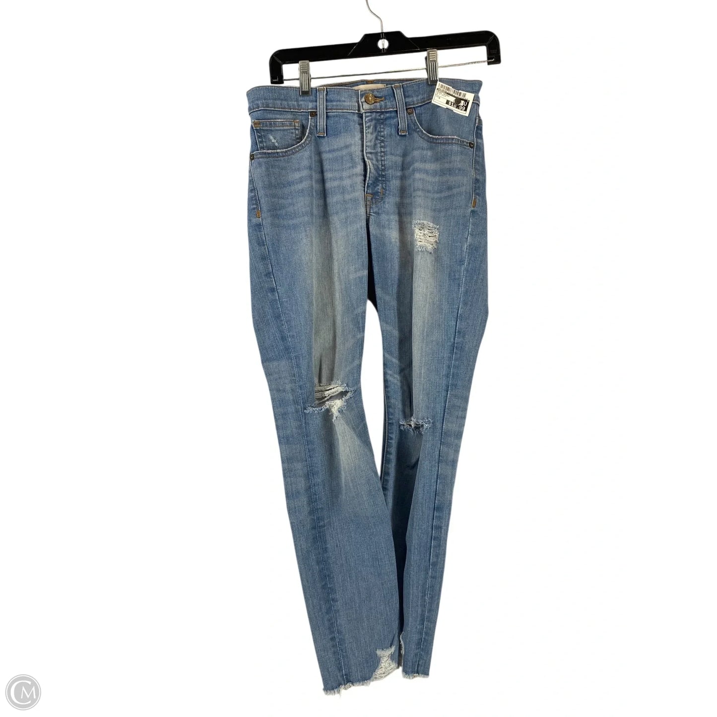 Jeans Skinny By Madewell In Blue Denim, Size: 0