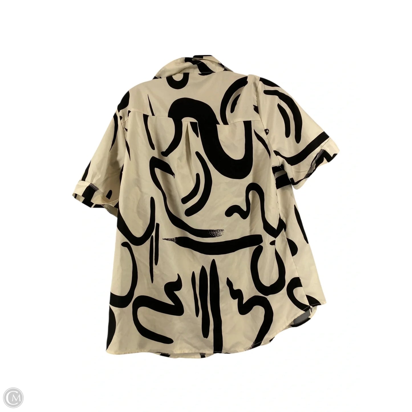 Shorts Set By Clothes Mentor In Black & Cream, Size: L