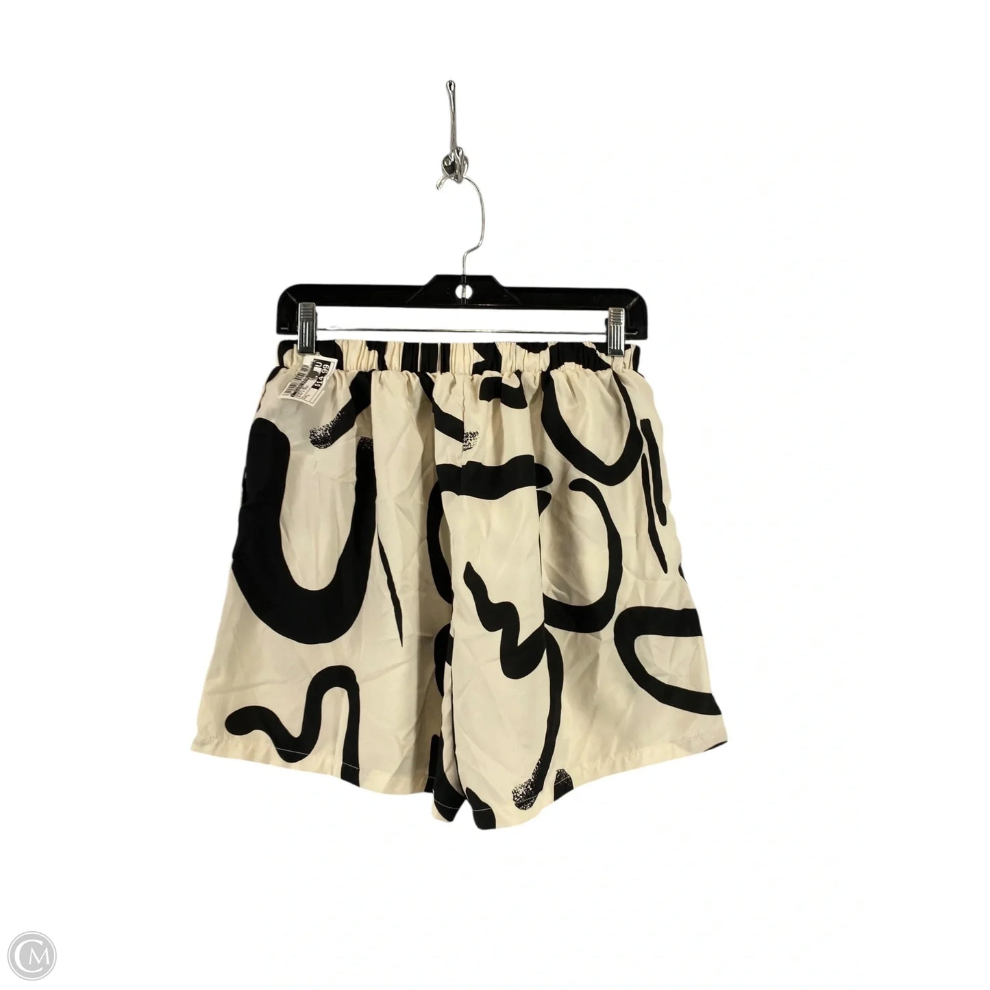 Shorts Set By Clothes Mentor In Black & Cream, Size: L