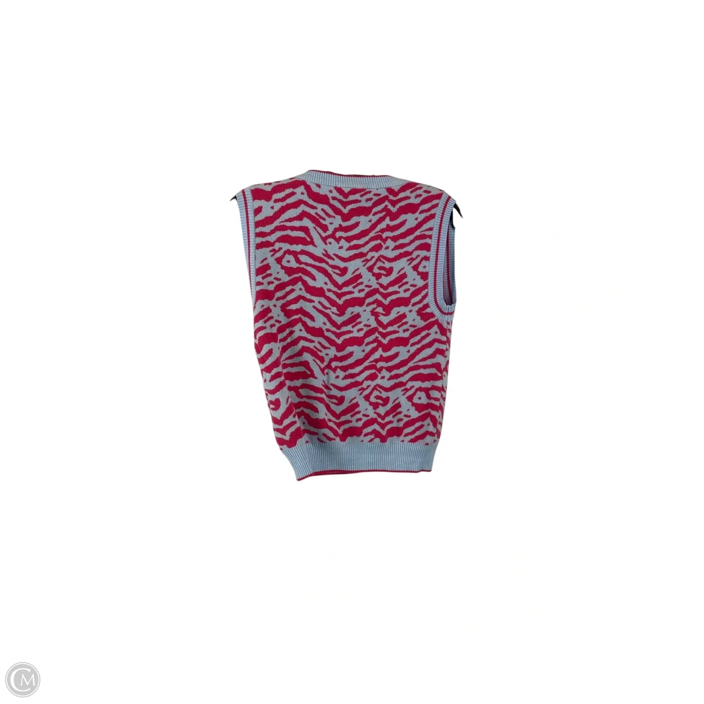 Vest Sweater By Clothes Mentor In Animal Print, Size: M