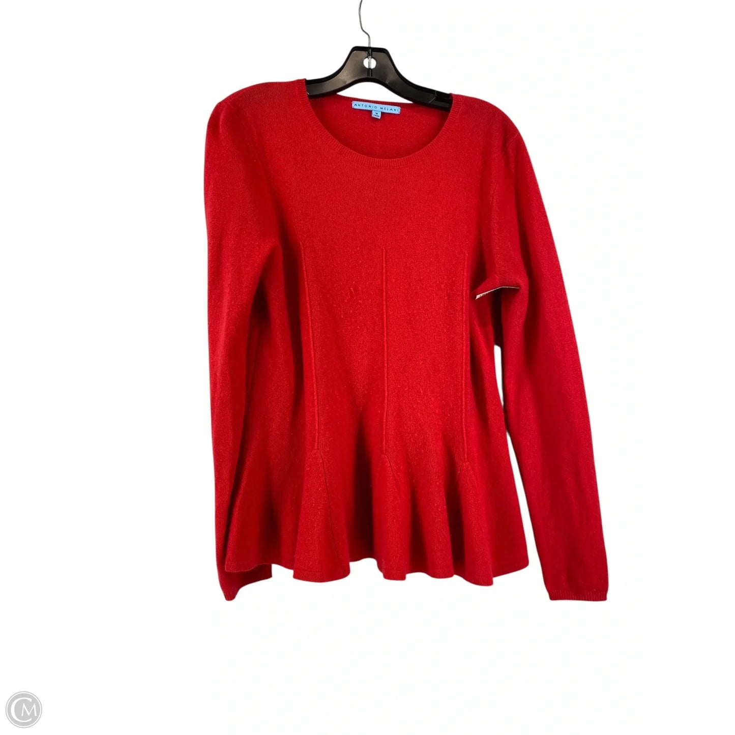 Top Long Sleeve By Antonio Melani In Red, Size: M