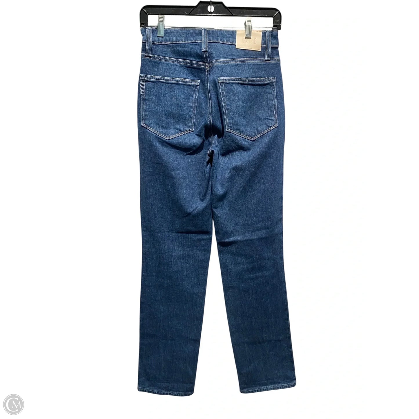 Jeans Straight By Paige In Blue Denim, Size: 26