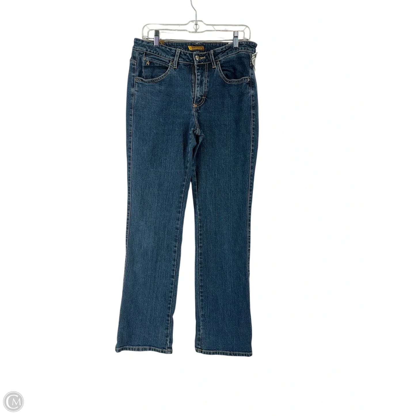 Jeans Straight By Aura In Blue Denim, Size: 12