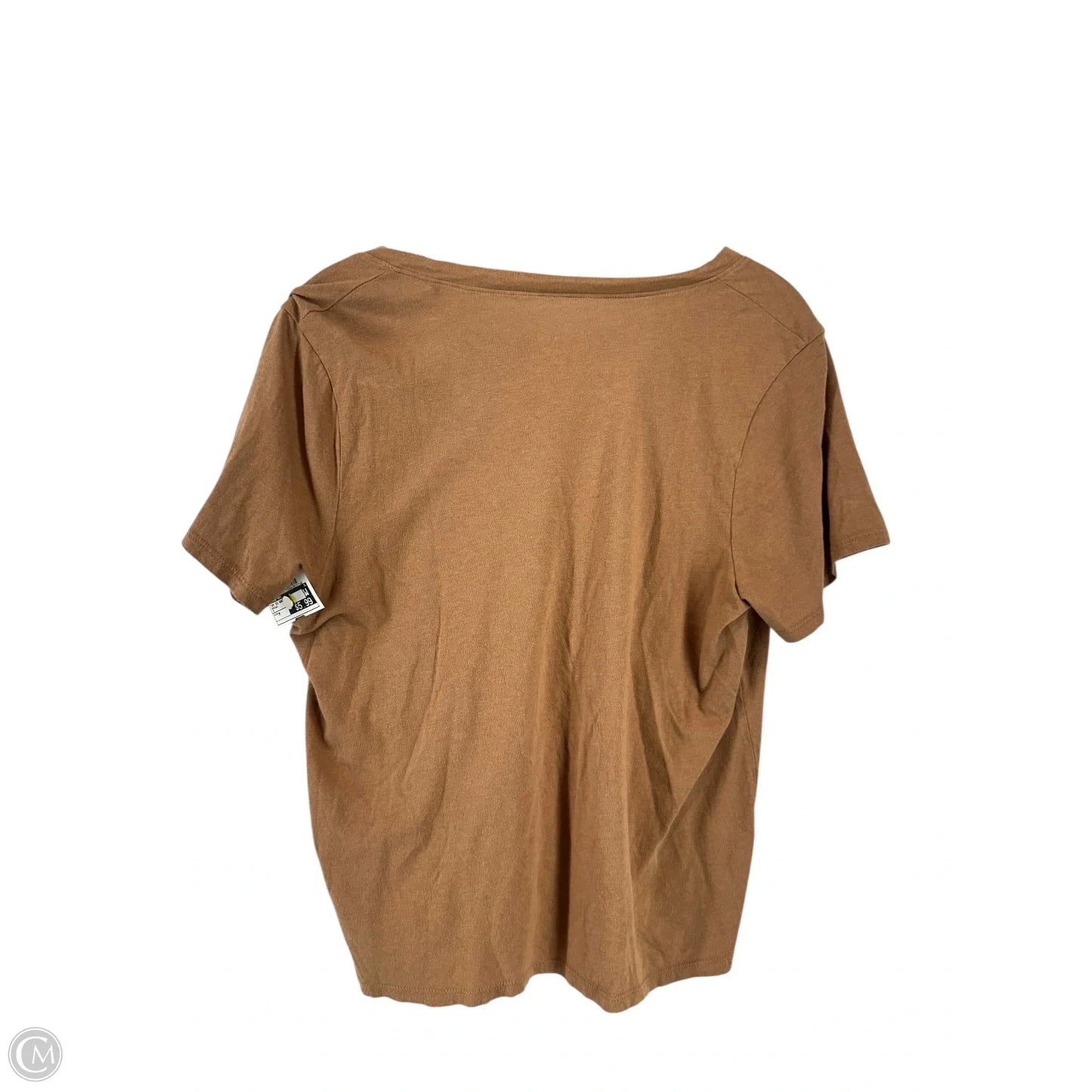 Top Short Sleeve Basic By A New Day In Brown, Size: M