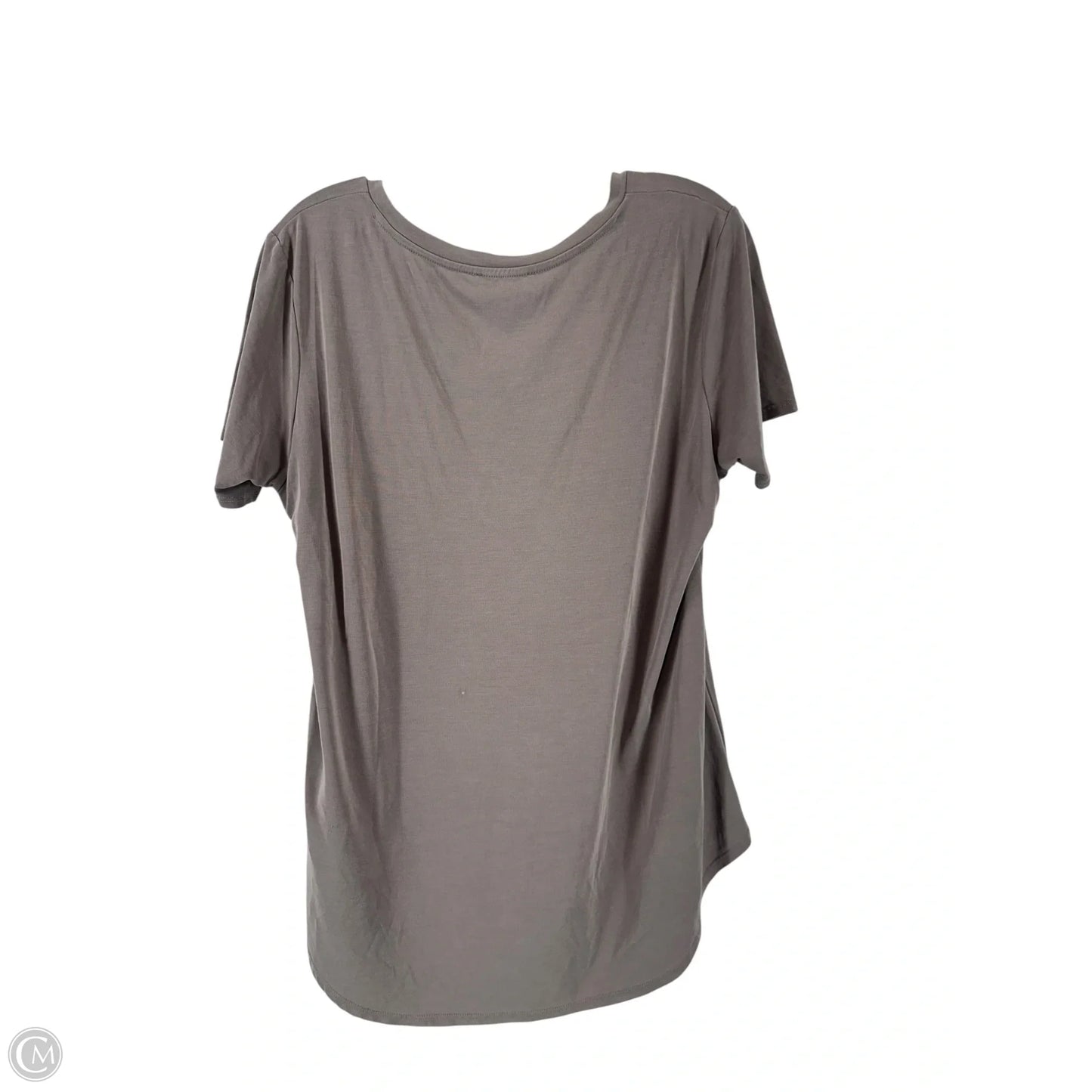 Top Short Sleeve Basic By Another Love In Grey, Size: Xl
