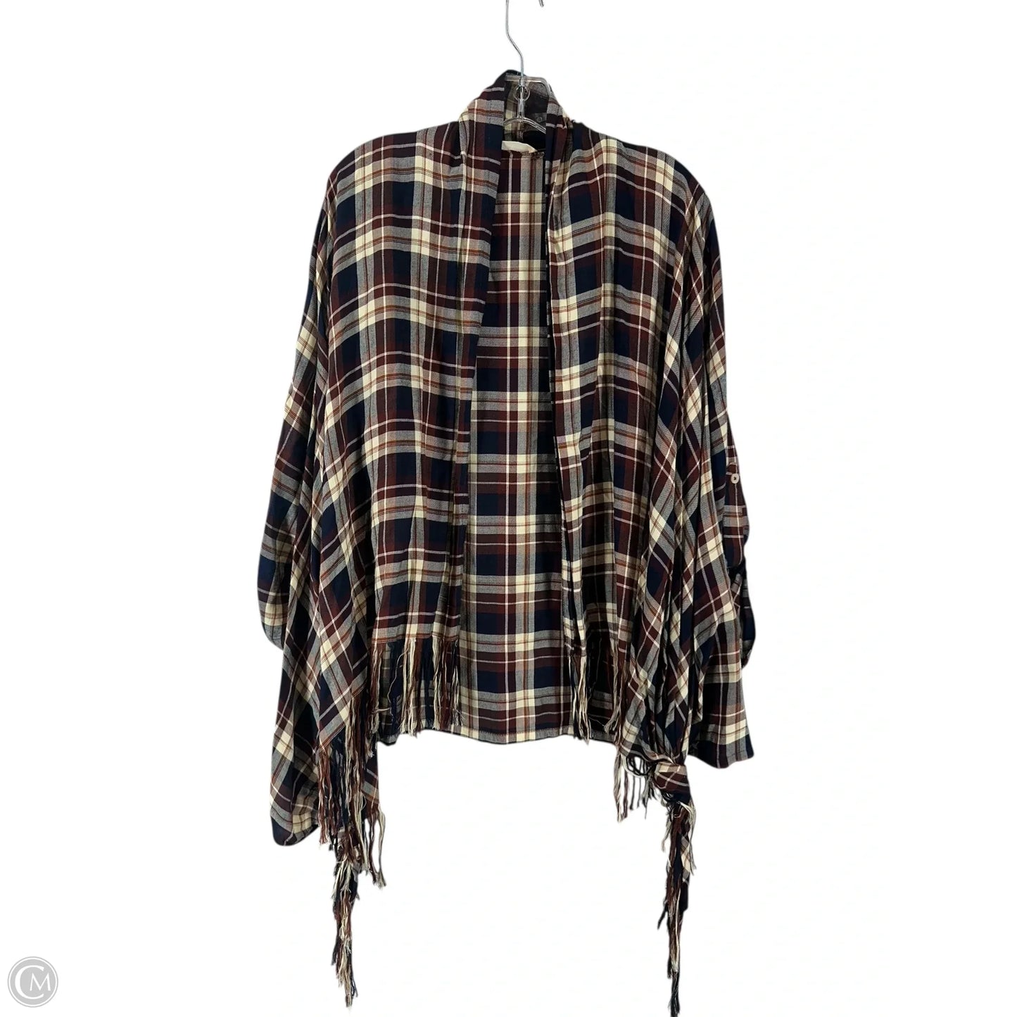 Top Long Sleeve By Altard State In Plaid Pattern, Size: S