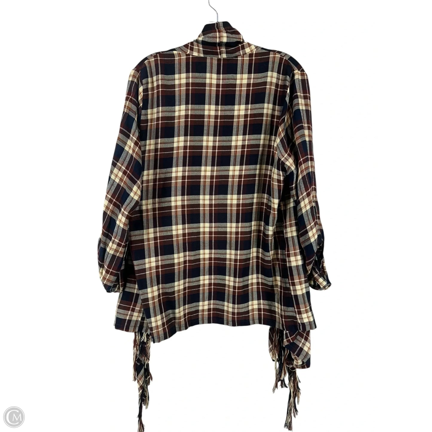 Top Long Sleeve By Altard State In Plaid Pattern, Size: S
