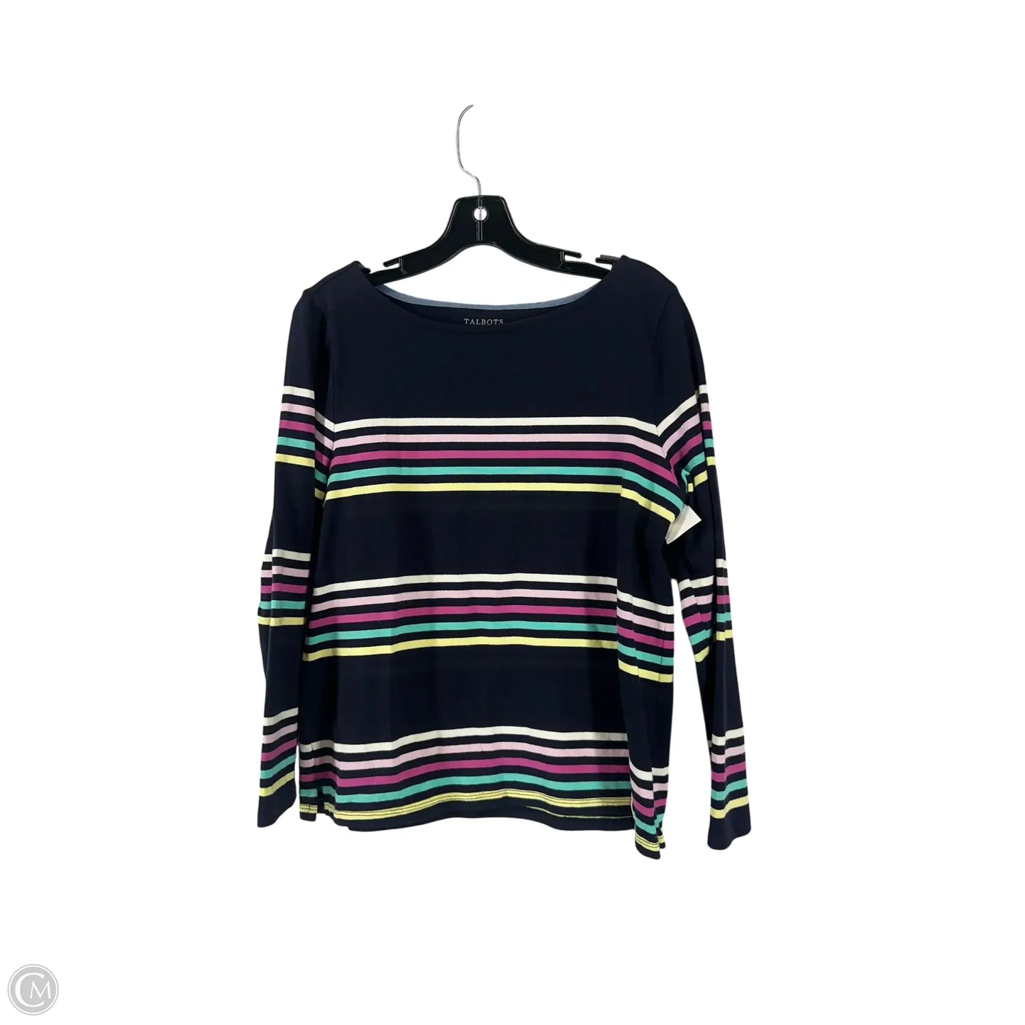 Top Long Sleeve By Talbots In Navy, Size: L