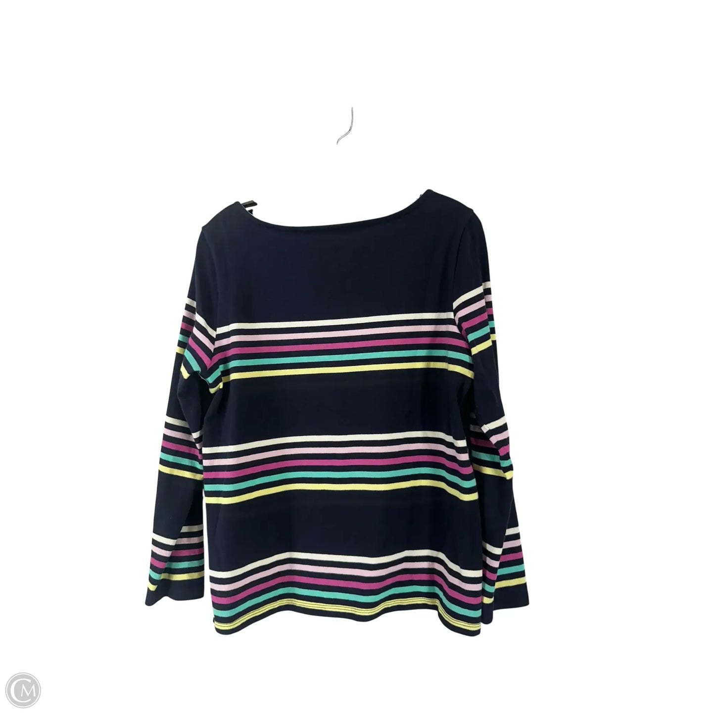 Top Long Sleeve By Talbots In Navy, Size: L
