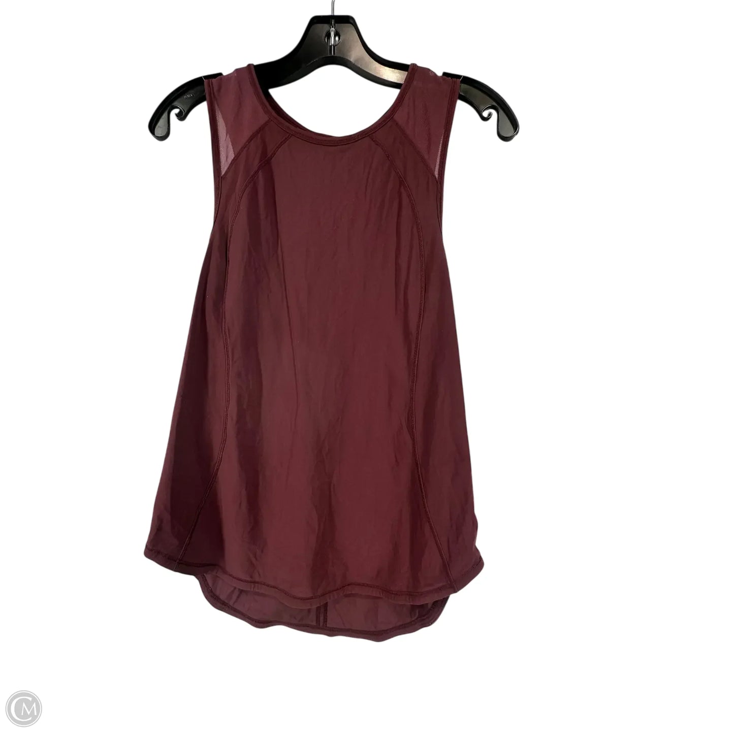 Athletic Tank Top By Lululemon In Maroon, Size: M