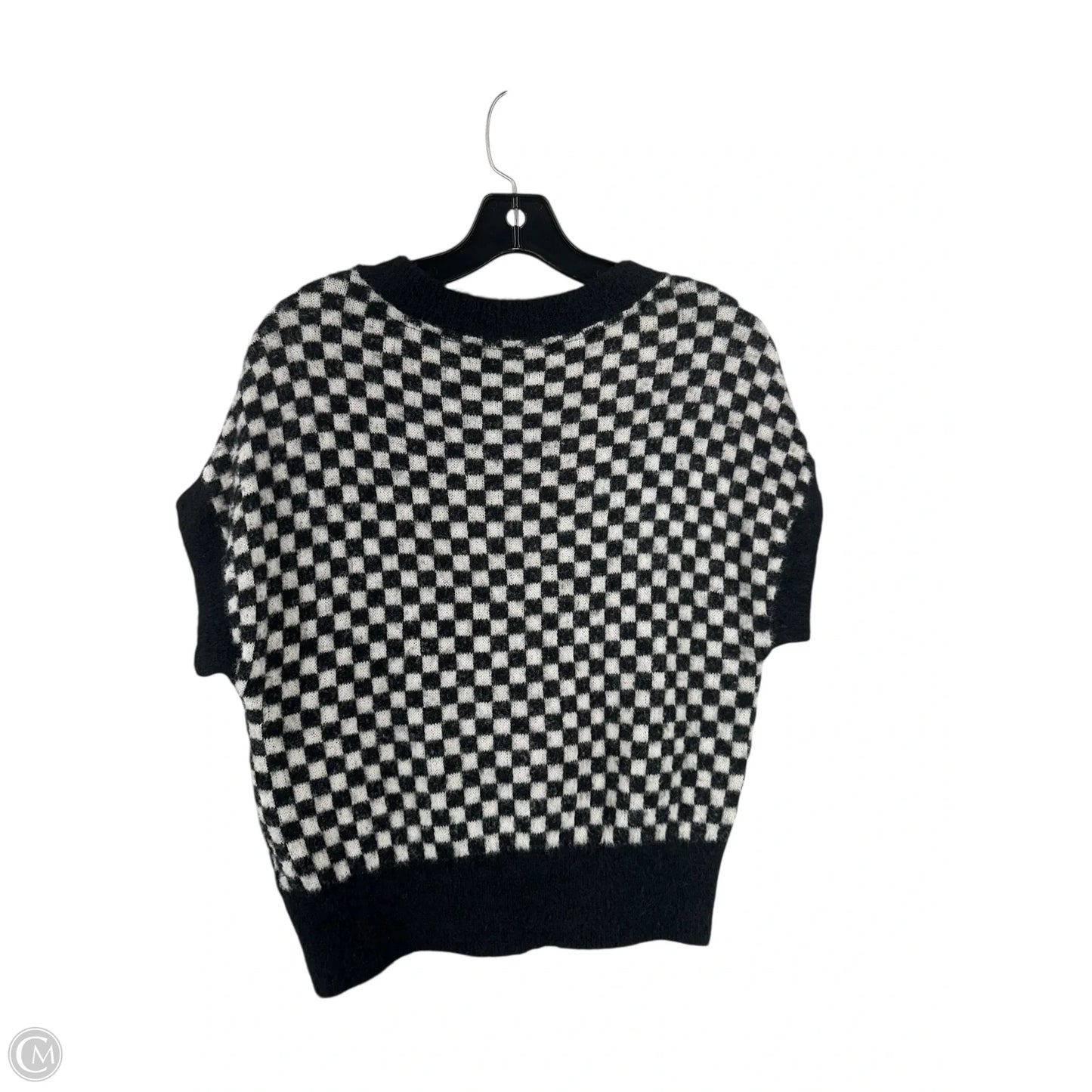 Vest Sweater By Industry In Checkered Pattern, Size: S