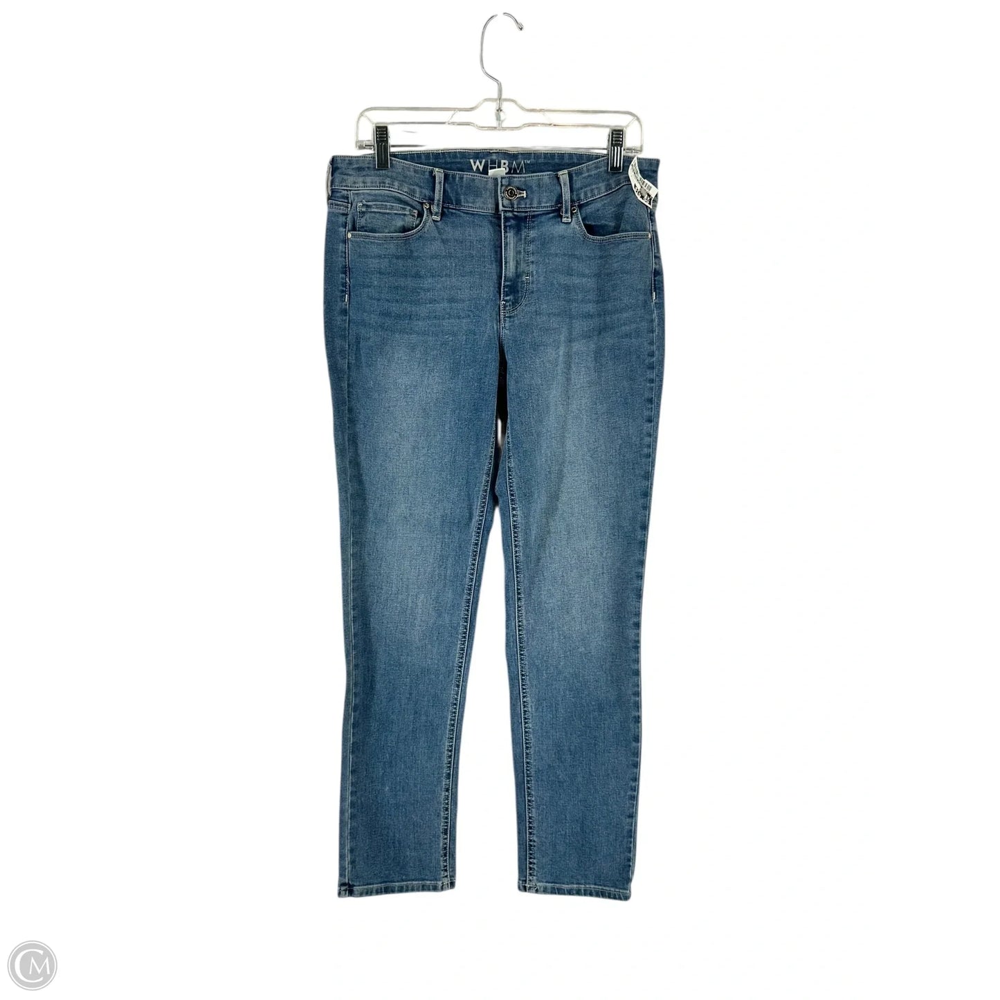 Jeans Straight By White House Black Market In Blue Denim, Size: 4