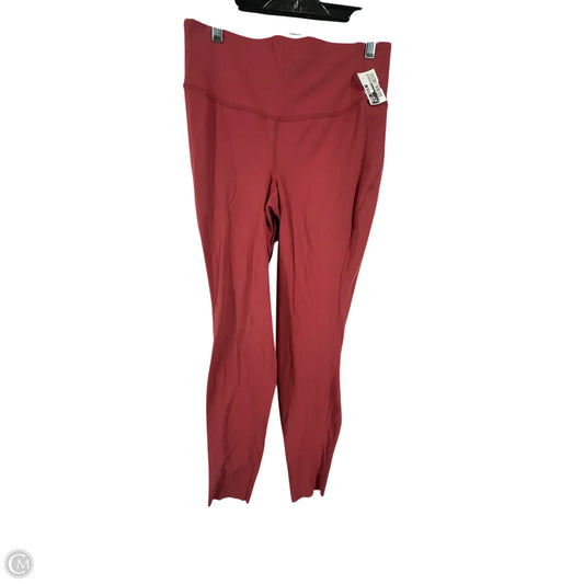 Athletic Leggings By Lululemon In Red, Size: 8