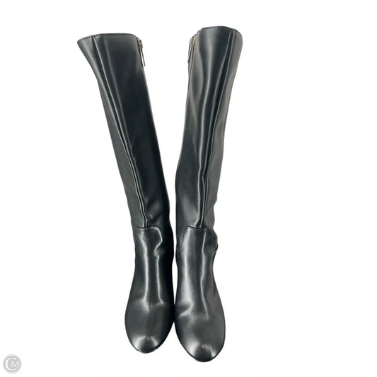 Boots Mid-calf Heels By Crown And Ivy In Black, Size: 7