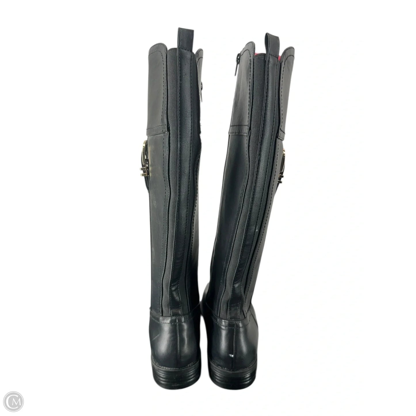 Boots Mid-calf Flats By Liz Claiborne In Black, Size: 9