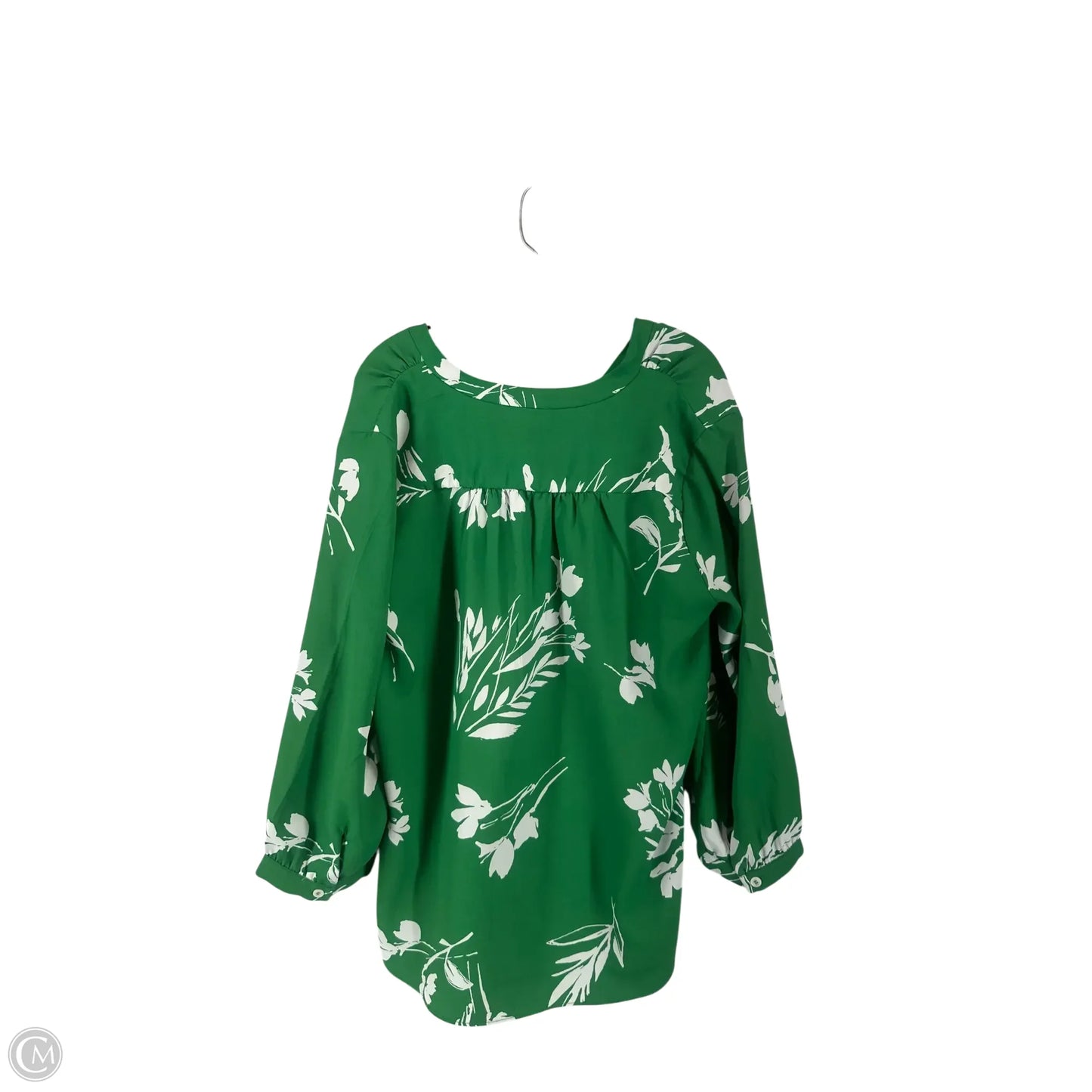 Top Long Sleeve By Vince Camuto In Green, Size: L