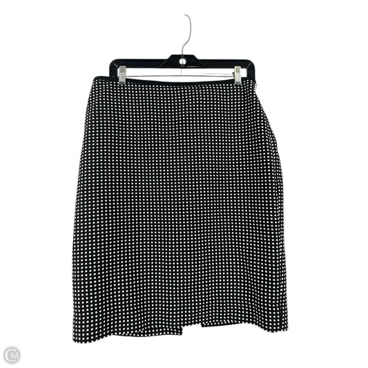 Skirt Midi By White House Black Market In Polkadot Pattern, Size: 10