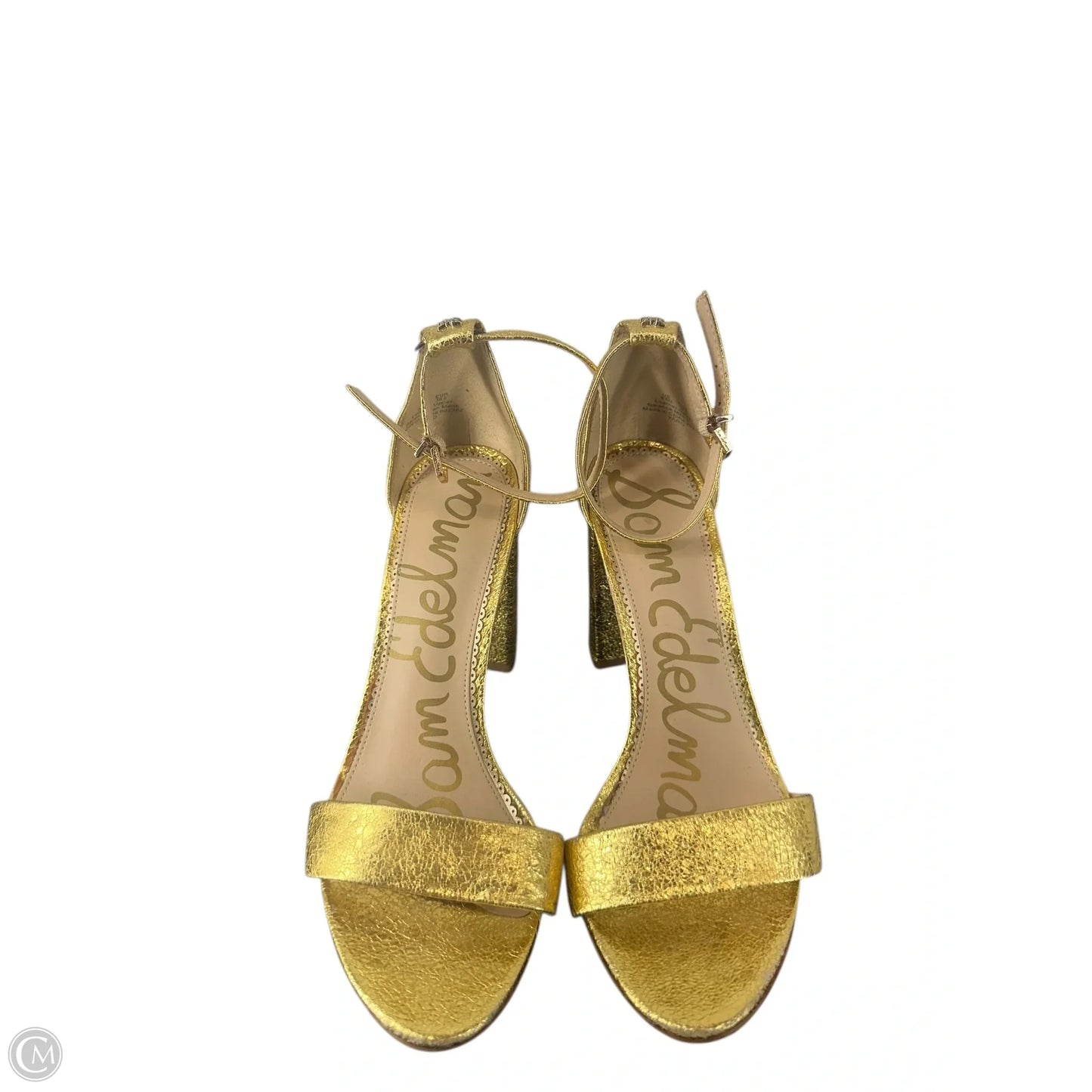 Shoes Heels Block By Sam Edelman In Gold, Size: 8.5