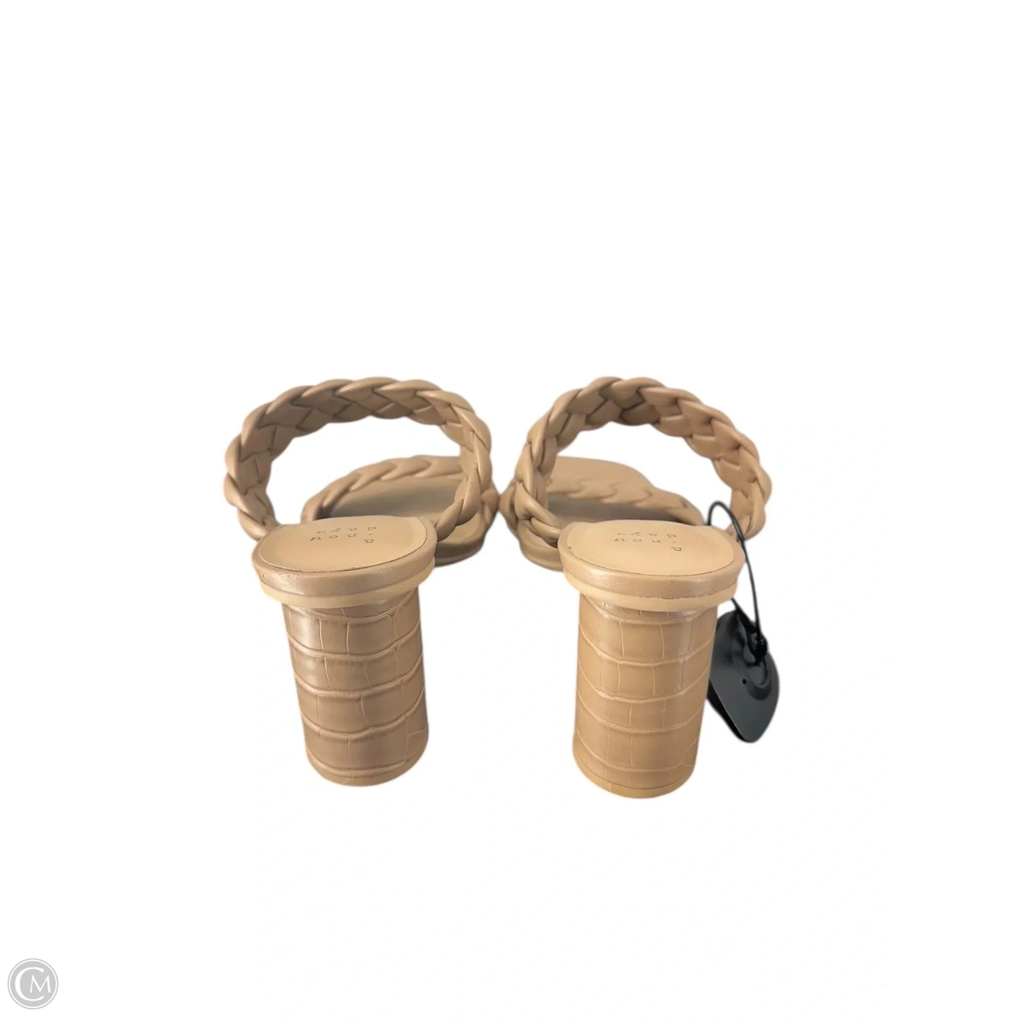 Sandals Heels Block By A New Day In Brown, Size: 9