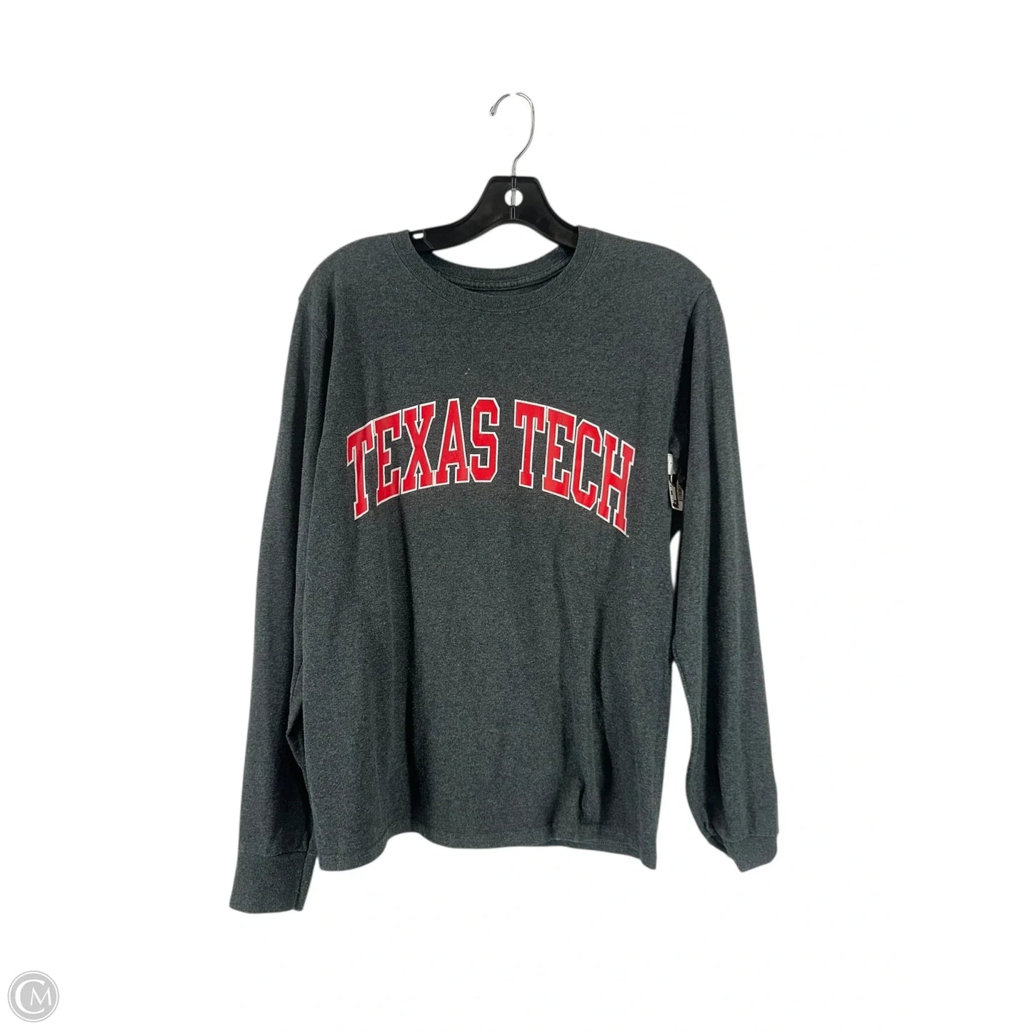 Top Long Sleeve By Champion In Grey, Size: S