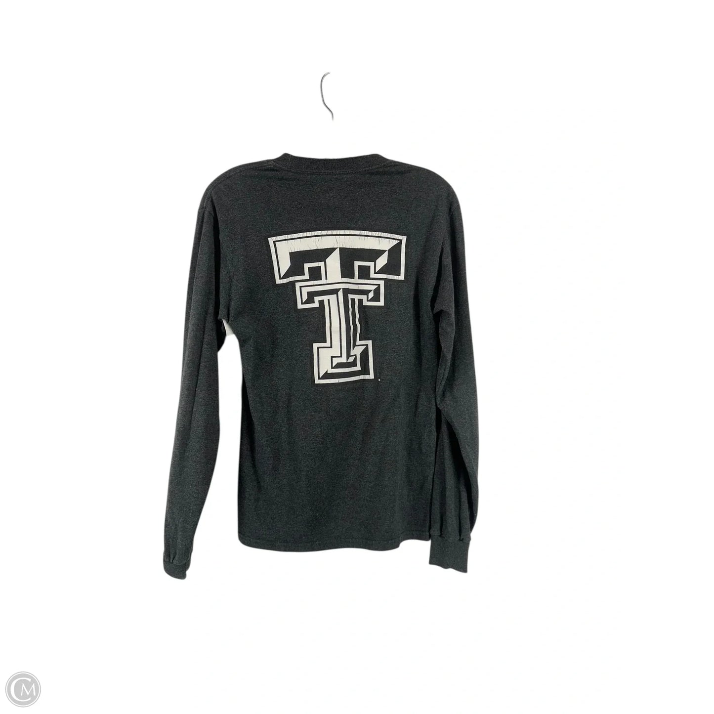 Top Long Sleeve By Champion In Grey, Size: S