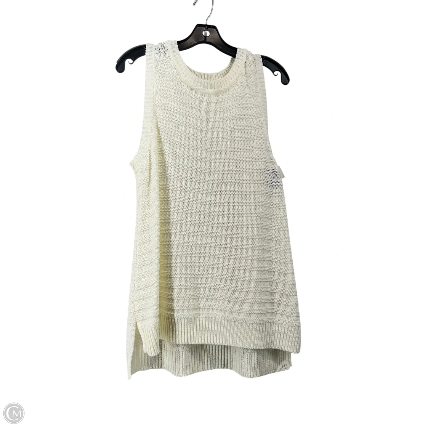 Top Sleeveless By Wonderly In Cream, Size: L