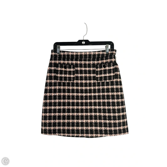 Skirt Midi By Maison Damelie In Plaid Pattern, Size: 4