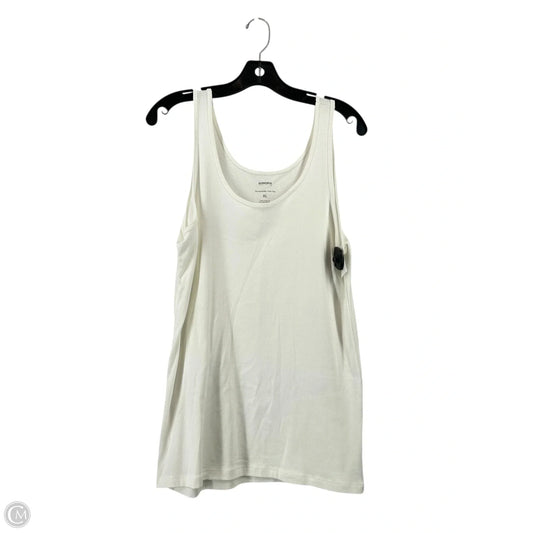 Top Sleeveless Basic By Sonoma In White, Size: Xl