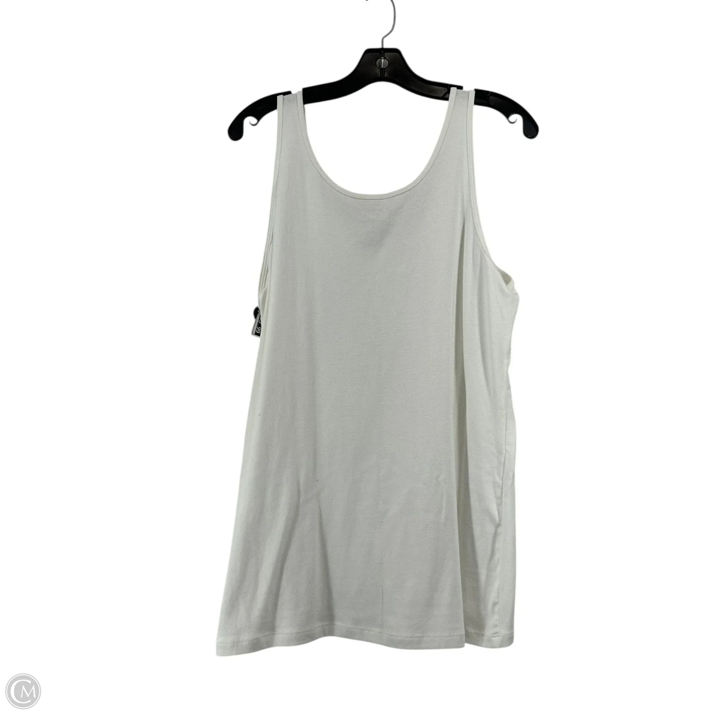 Top Sleeveless Basic By Sonoma In White, Size: Xl