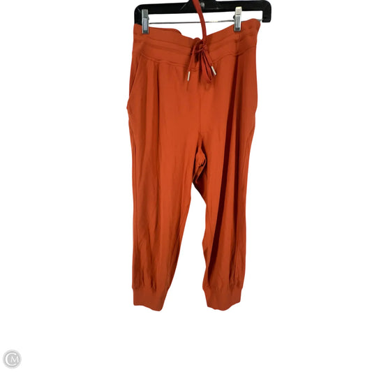 Athletic Pants By Lululemon In Orange, Size: 8