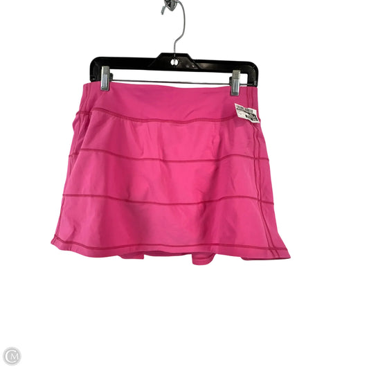 Athletic Skirt By Lululemon In Pink, Size: 8
