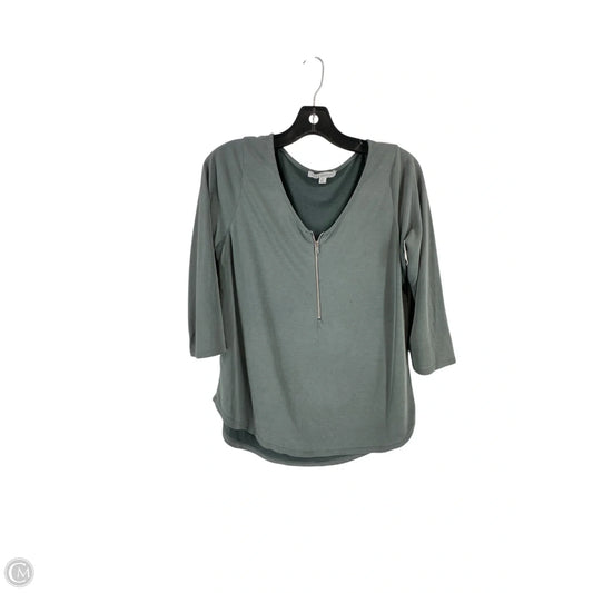 Top Long Sleeve By Green Envelope In Green, Size: M