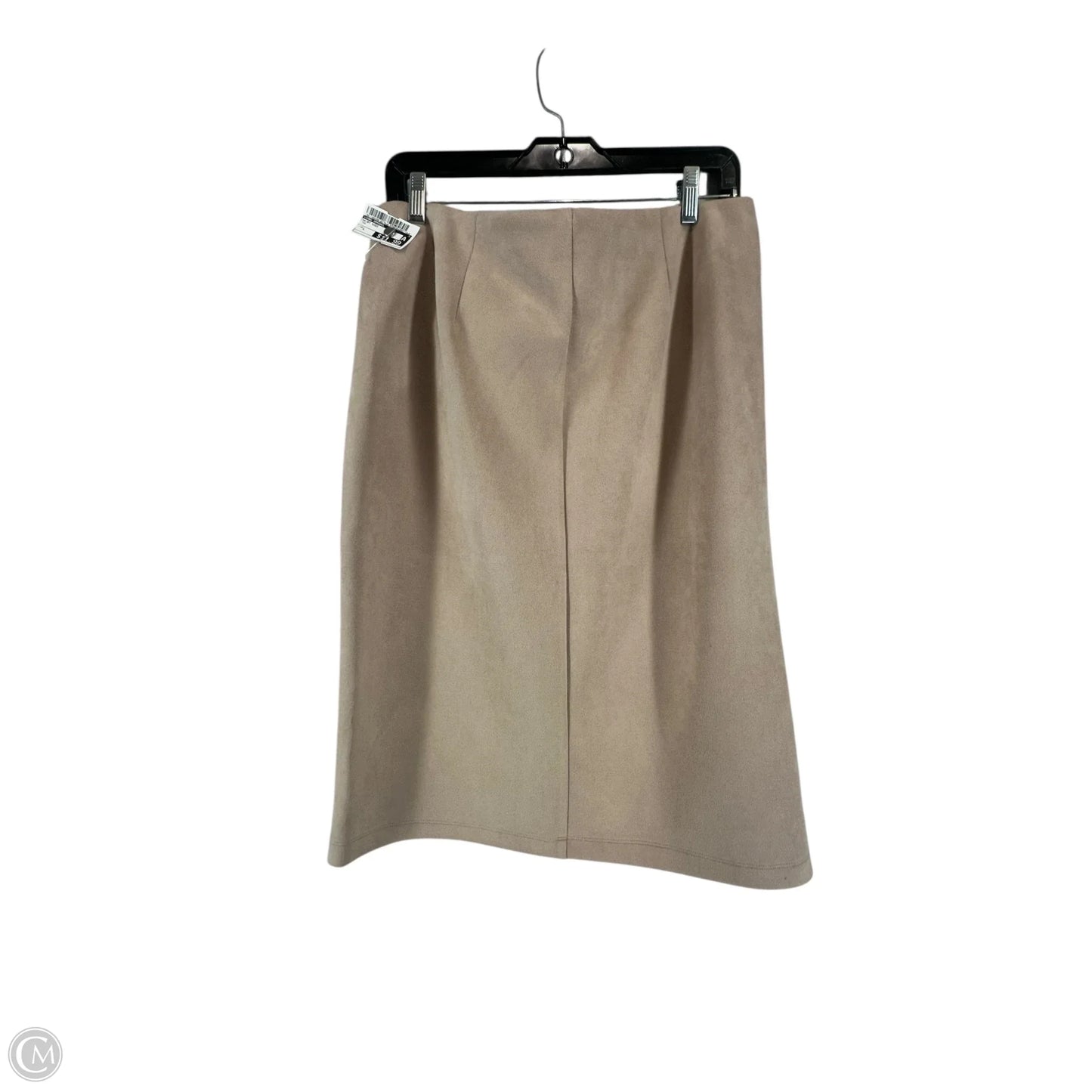 Skirt Midi By Soho Apparel In Tan, Size: L
