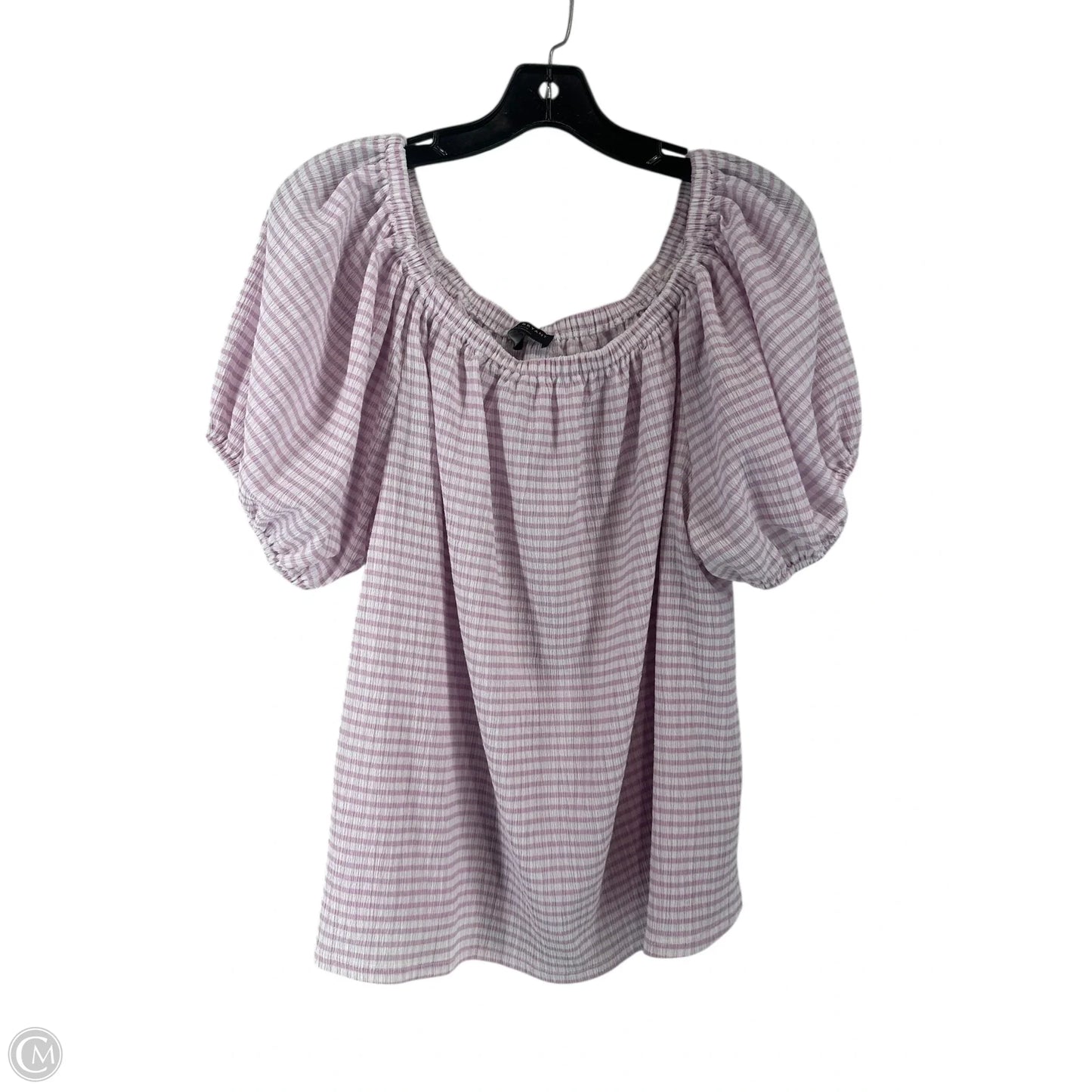 Top Short Sleeve By Lane Bryant In Purple, Size: 18
