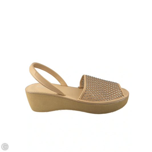 Sandals Heels Wedge By Kenneth Cole In Tan, Size: 8