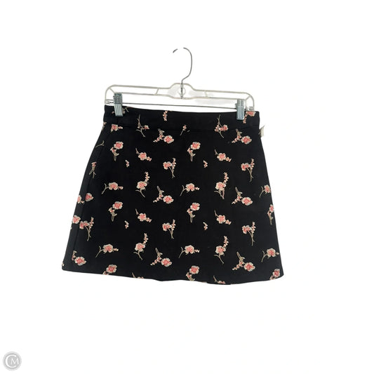 Skirt Mini & Short By Blue Rain In Floral Print, Size: S