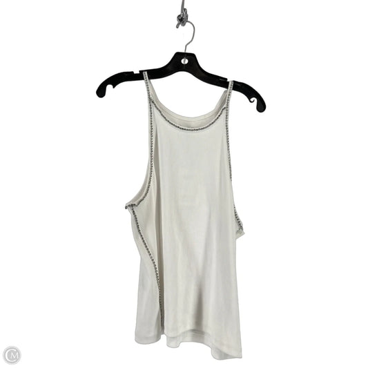 Top Sleeveless By H&m In White, Size: S
