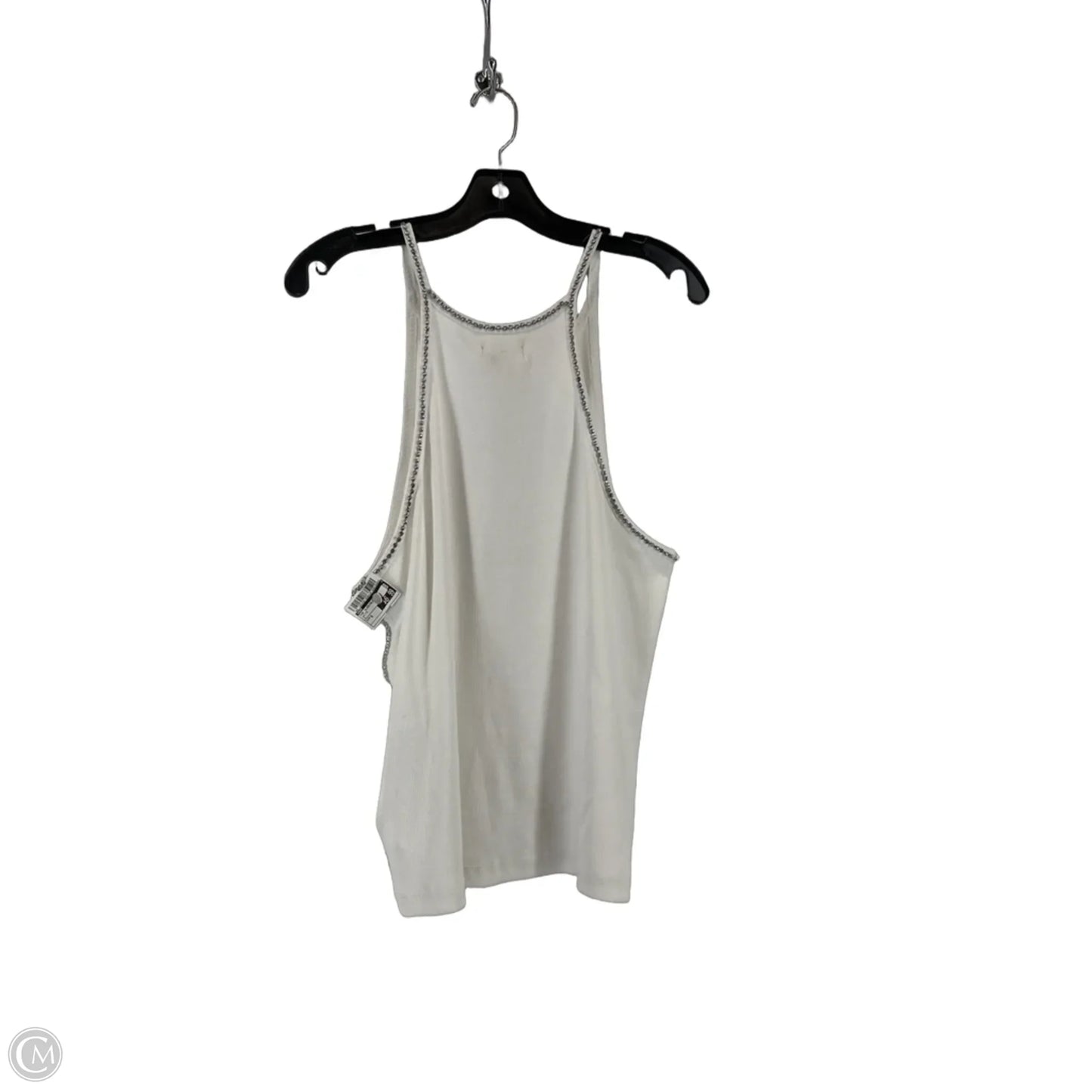 Top Sleeveless By H&m In White, Size: S
