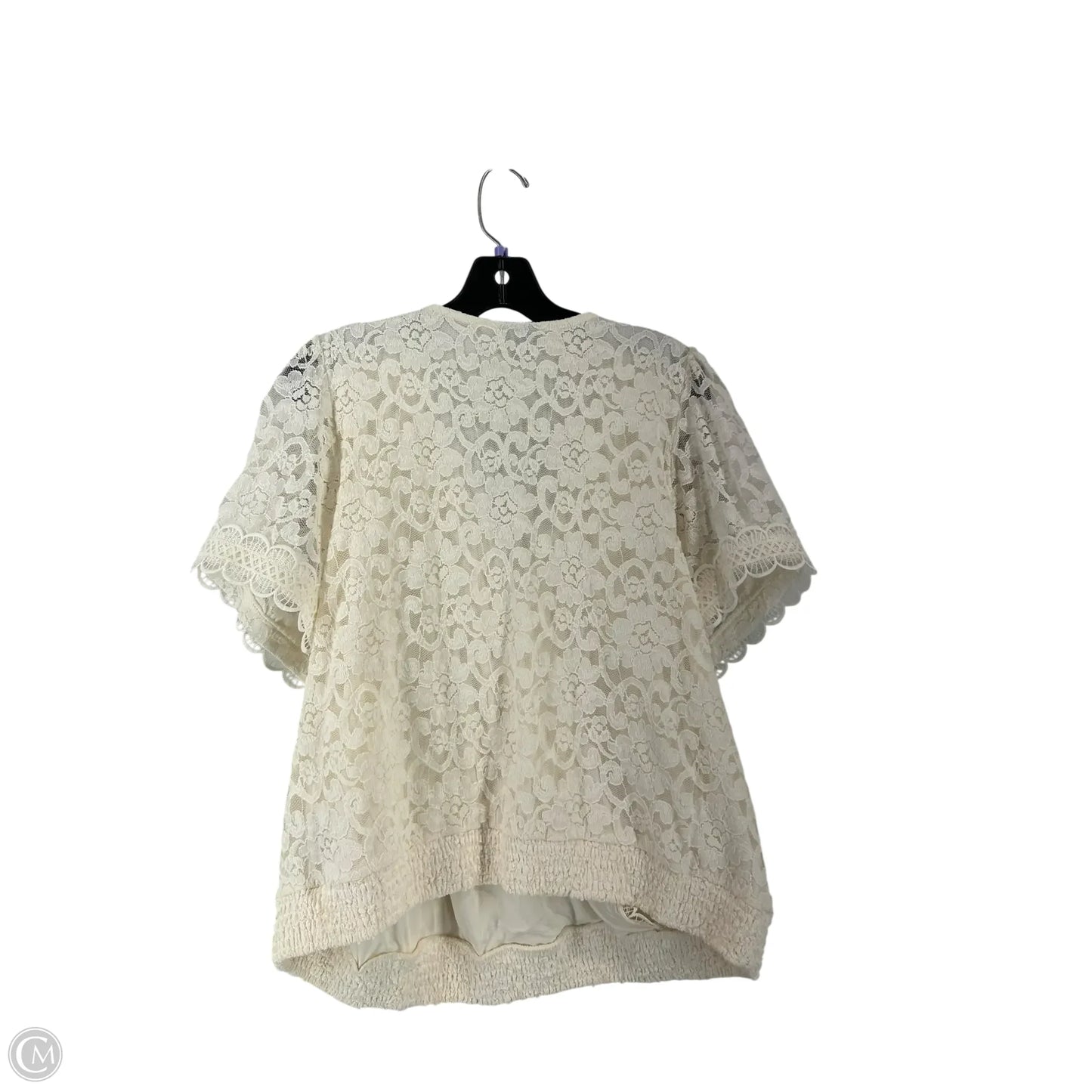 Top Short Sleeve By Torrid In Cream, Size: 2