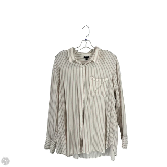 Top Long Sleeve By Torrid In Striped Pattern, Size: 1x