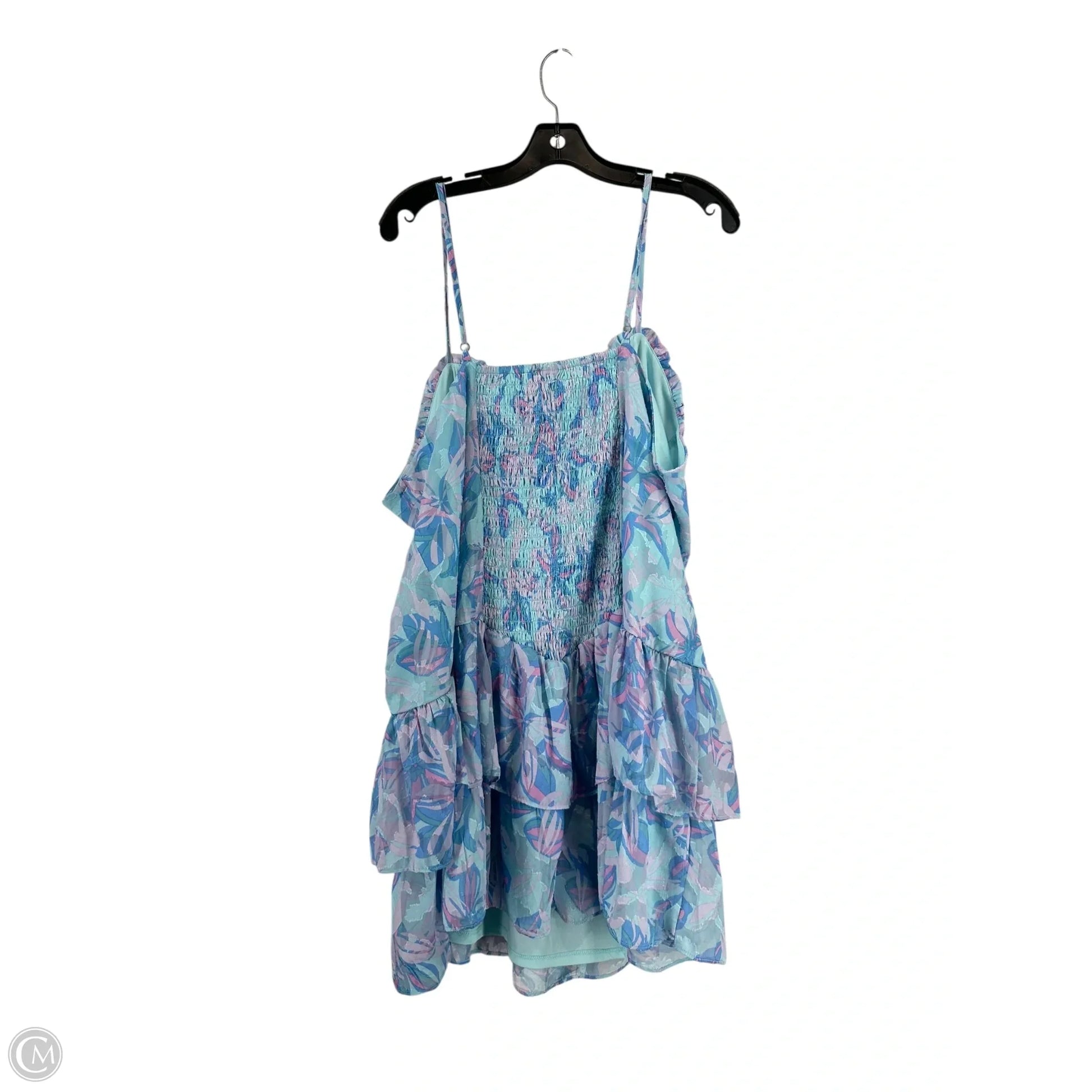 Dress Casual Short By Wild Fable In Blue & Purple, Size: 2x