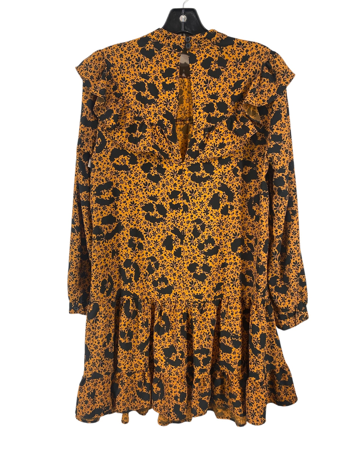 Dress Casual Midi By Topshop In Orange, Size: M