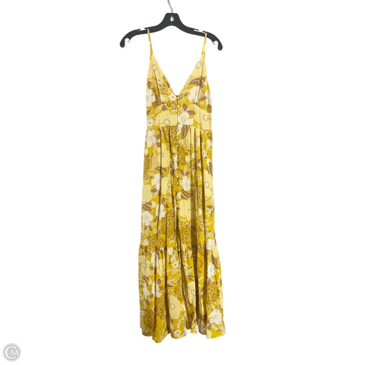 Dress Casual Maxi By Abercrombie And Fitch In Tan, Size: S