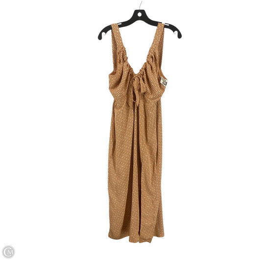 Dress Casual Maxi By Abercrombie And Fitch In Tan, Size: S