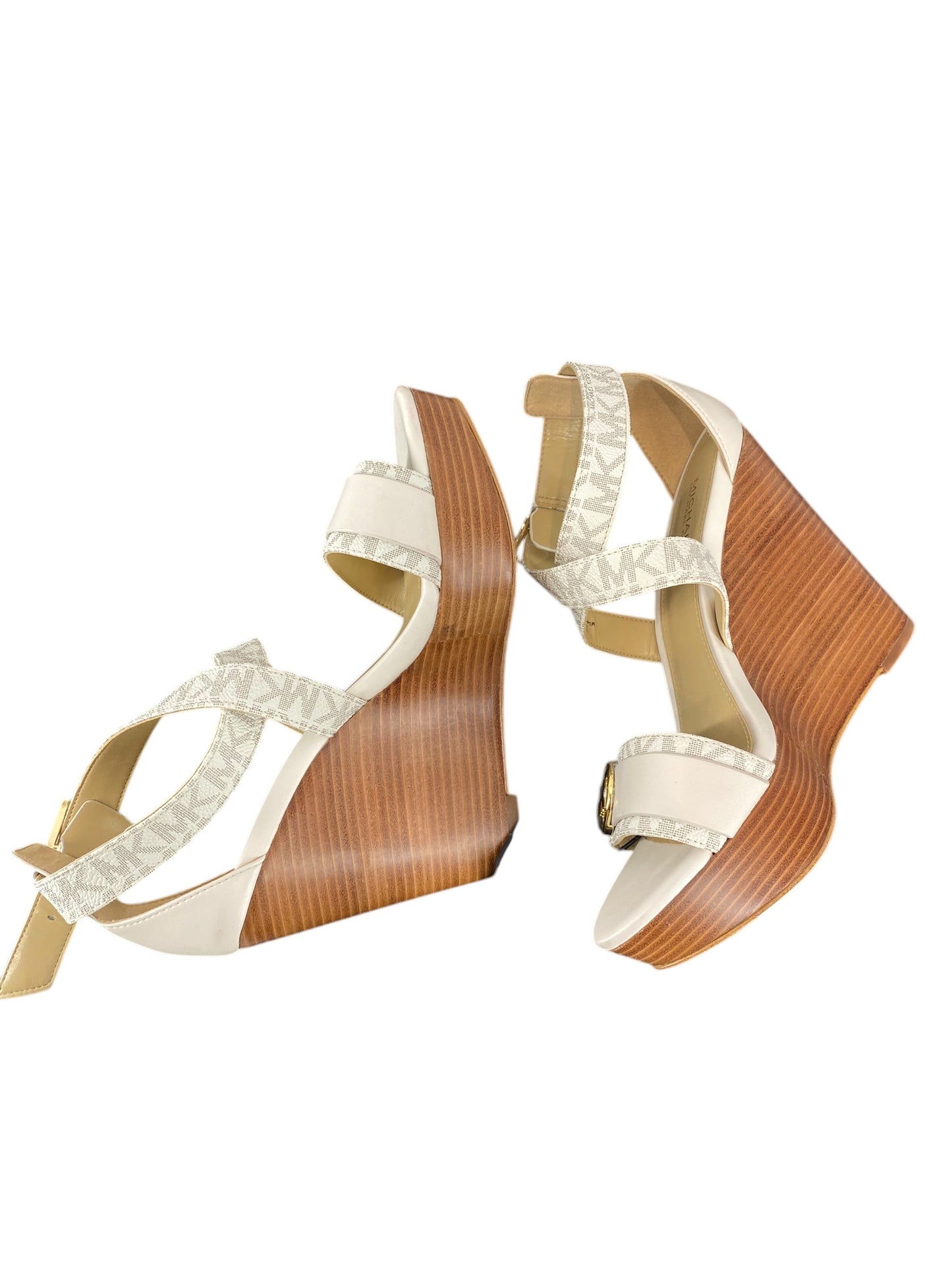 Shoes Heels Wedge By Michael By Michael Kors In Cream, Size: 6.5